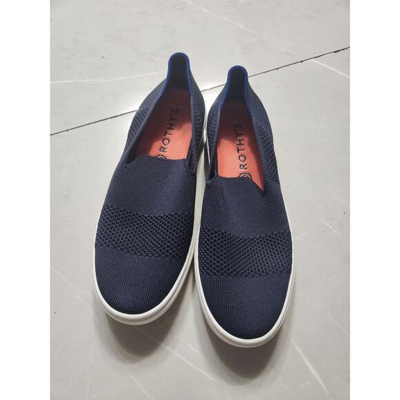 Rothy's navy blue slip ons sneakers  8.5 - Picture 1 of 5